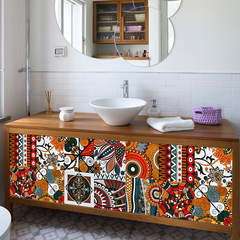 10片裝歐式古典風格水晶硬片牆貼家居裝飾改造翻新自粘防水防油