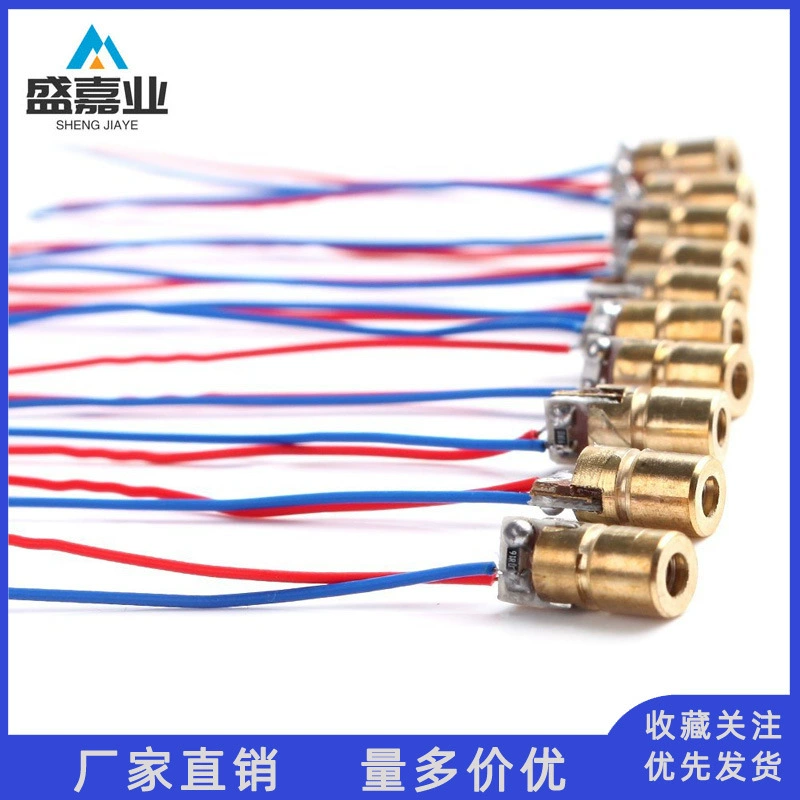 Лазерный диод 650 нм 6 мм 3 В/5 В 5 МВт Регулируемый лазерный точечный диодный модуль точечный модуль