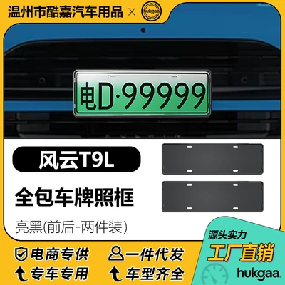 Frame Decoration, License plate holder/license plate holder - fengyun-t9l-ultra-license-plate-bright-black