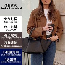 欧美跨境2025新款女装显瘦外套女美拉德仿麂皮时尚显瘦休闲夹克