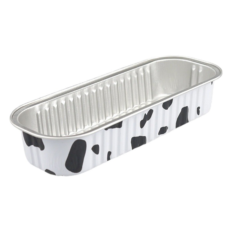 Caja de almuerzo de papel de aluminio de grado alimenticio caja de embalaje rectangular desechable engrosada pan horneado Durian caja de calefacción resistente a altas temperaturas