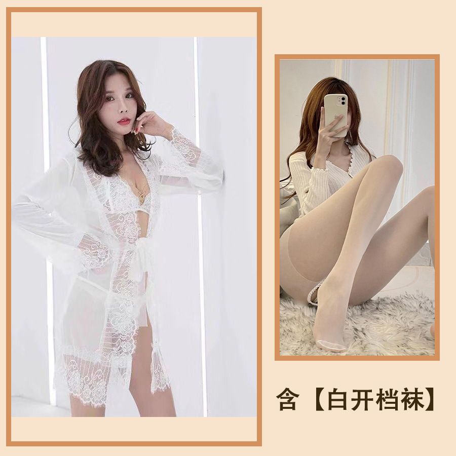 흰색 + 흰색 가랑이 없는 양말