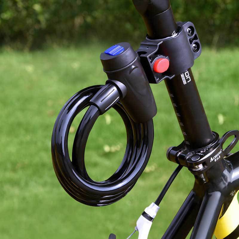 Durable bicycle lock, anti-theft lock, electric bike lock, road bike lock, fixed gear steel wire lock, cable lock, bicycle lock, mountain bike lock Durable bicycle lock, anti-theft lock, electric bike lock, road bike lock, fixed gear steel wire lock, cable lock, bicycle lock, mountain bike lock