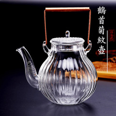 手工執壺仿宋壺貴妃溫酒壺電陶爐加熱煮茶壺耐高溫玻璃壺廠家批發