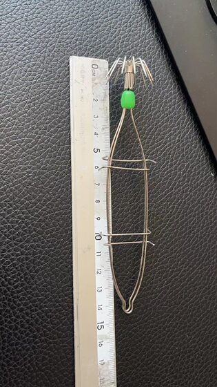 Sea fishing squid Octopus Hook stainless steel double-layer umbrella hook single-layer umbrella hook with strong luminous point luminous beads