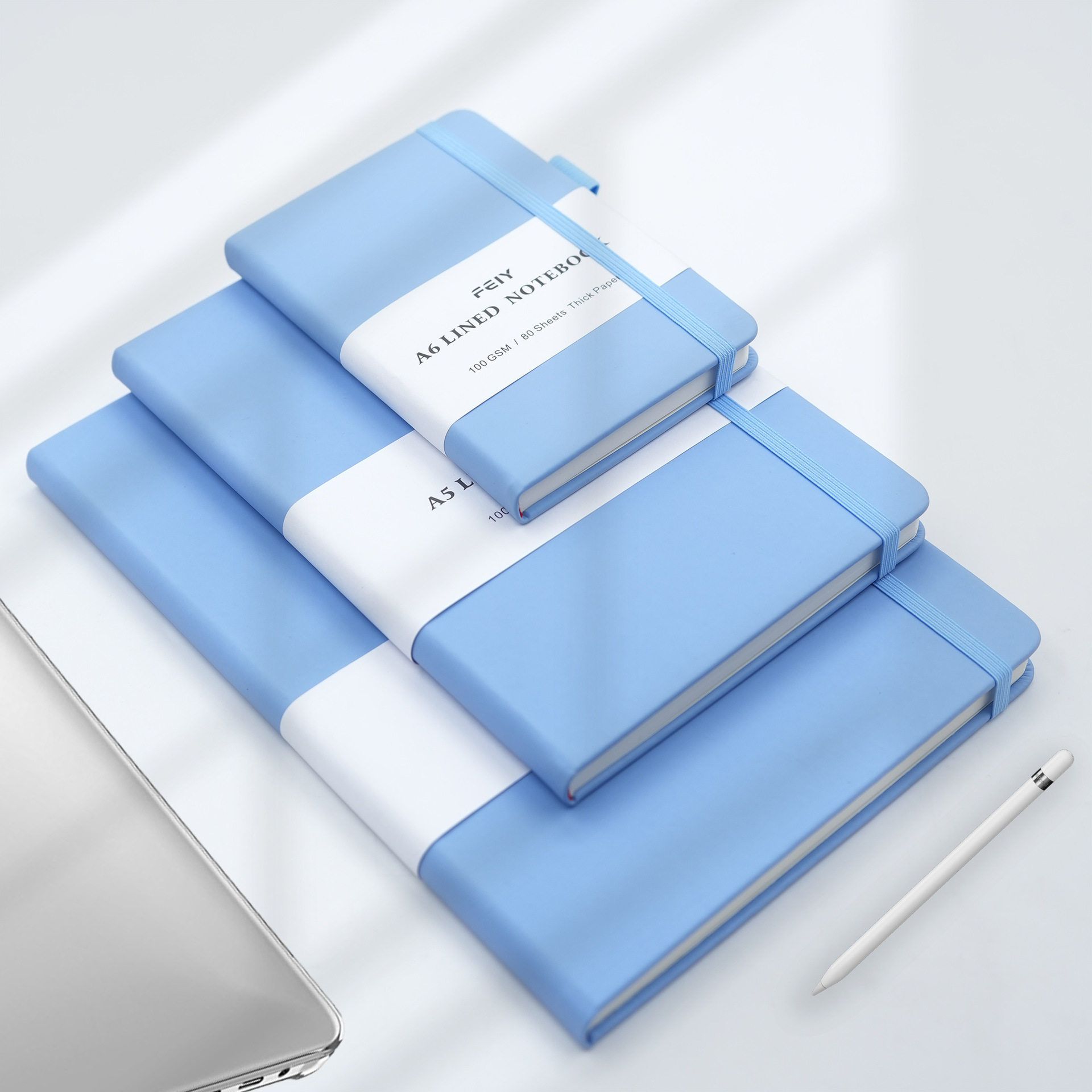 Cuaderno de bolsillo A6 macaroon simple cuaderno de notas A5 sensación de piel de alto valor B5 línea horizontal al por mayor