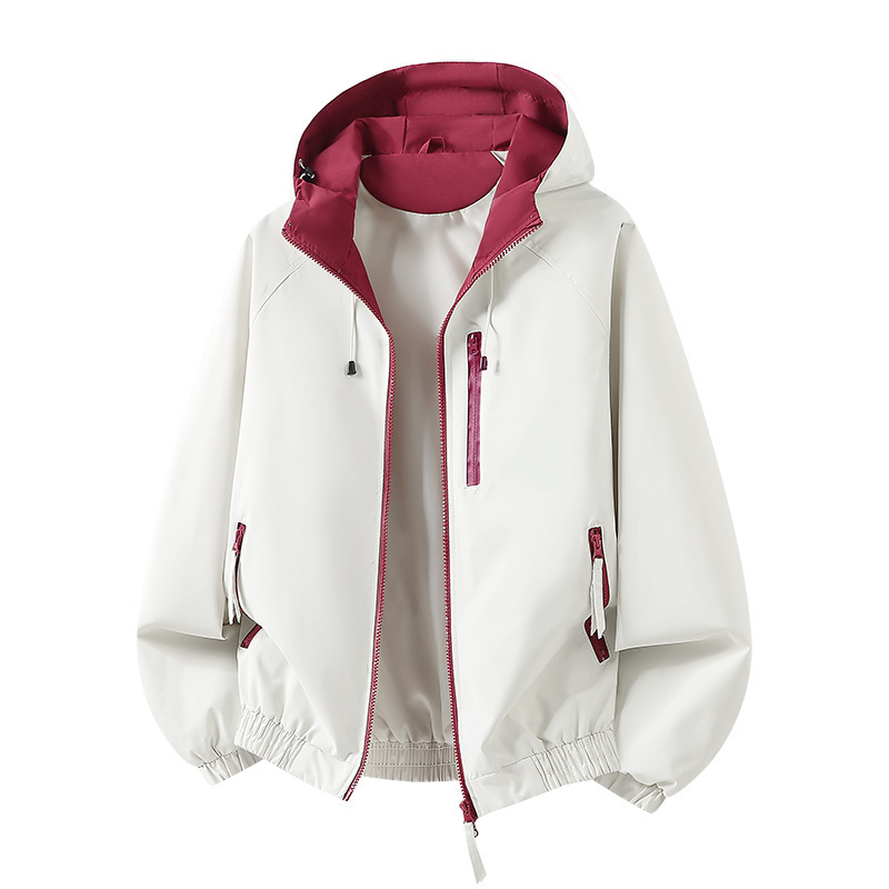 Academy-Style High Street Fashion Loose-Fitting Jacket for Men and Women, Versatile Hooded Cardigan, Long-Sleeve Jacket, Couple's Top with Color Blocking Academy-Style High Street Fashion Loose-Fitting Jacket for Men and Women, Versatile Hooded Cardigan, Long-Sleeve Jacket, Couple's Top with Color Blocking