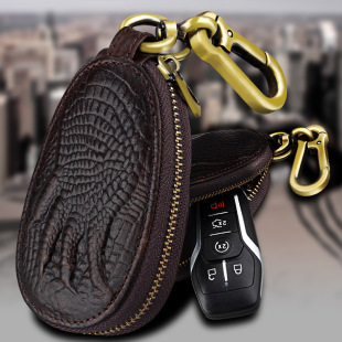 Factory supply wholesale 2021 New zipper car key bag men and women three-dimensional crocodile claw car key bag