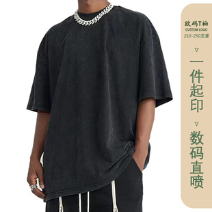 һ����ӆ��Ůͬ��ˮϴ��ɫ���x���^���ذ�����oversize����T��