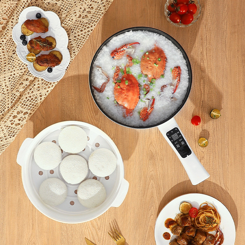 High-power Household Dormitory Electric Wok Non-stick Pan Multi-functional Wok Household Electric Cooking Pot Integrated Pot Electric Hot Pot