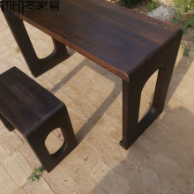 多功能实木一体桌凳桐木古琴桌凳古风国学书法桌一体桌