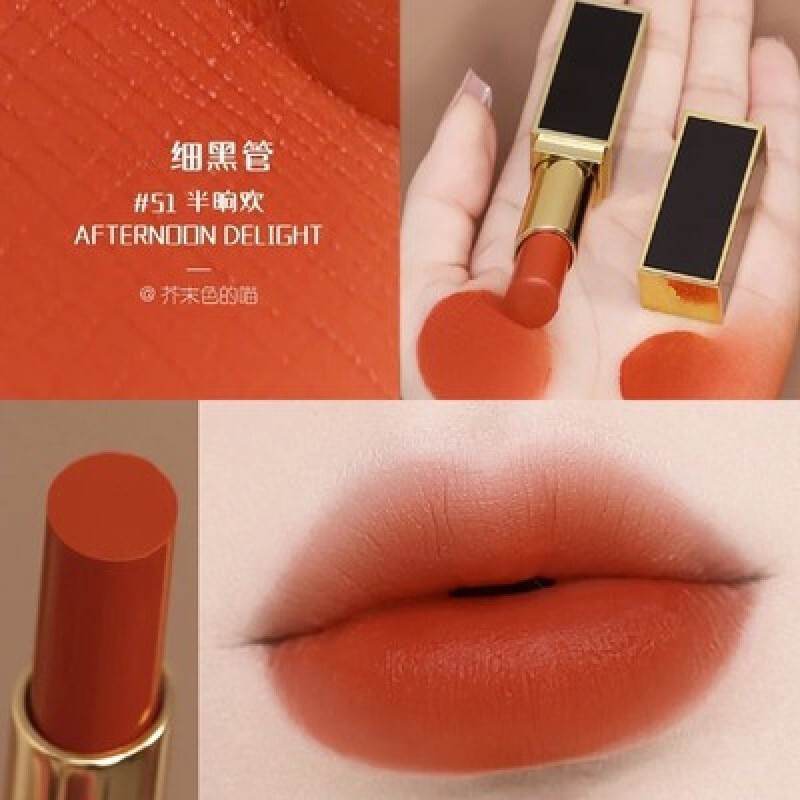 【官方正品】TF口红黑管白细管16滋润哑光100#80#保湿唇膏129唇釉|undefined
