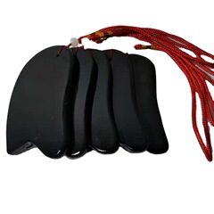翡翠黒砭石スクレーピングボード販売翡翠砭石スクレーピングボード工芸品ナイフ型ジュエリー使用可能