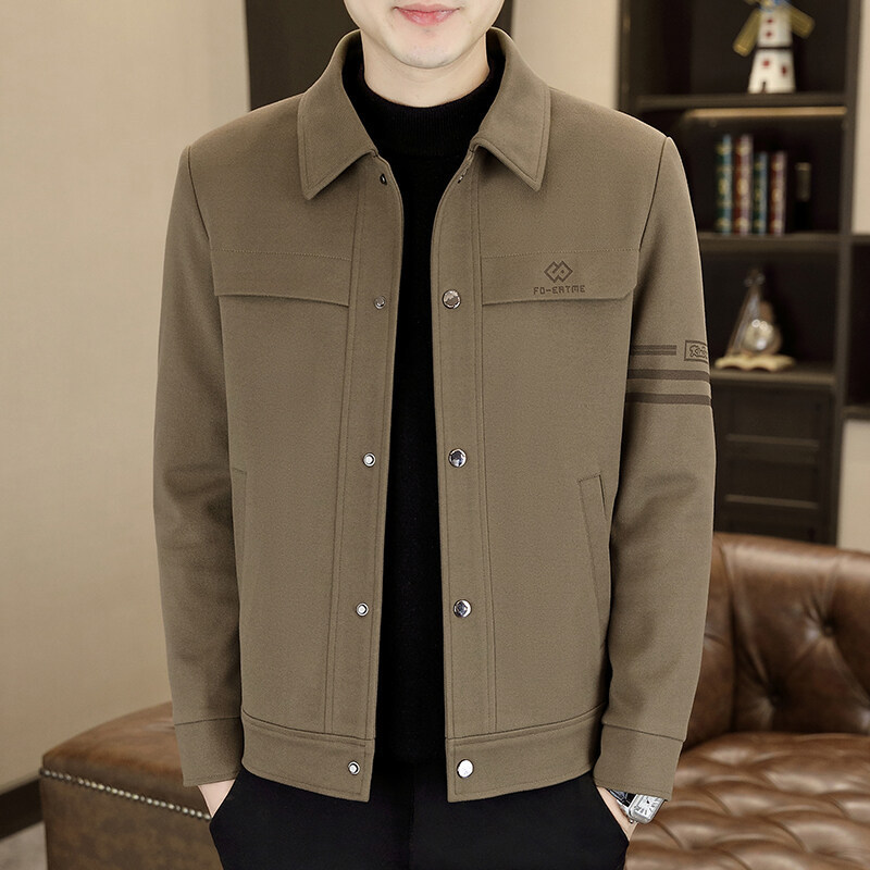 Spring New Men's Solid Color Jacket Korean Style Slim Trendy Lapel Casual Versatile Coat Gray Black Order