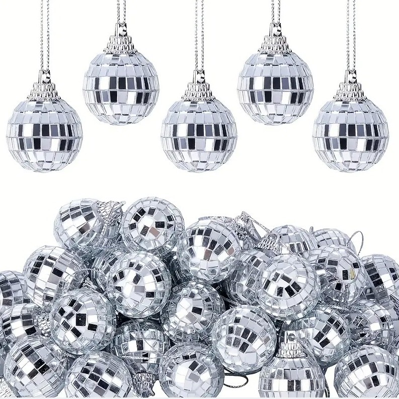 Bola de espejo Bola láser KTV Bar Pastel de boda Ambiente festivo Decoración Bola de decoración