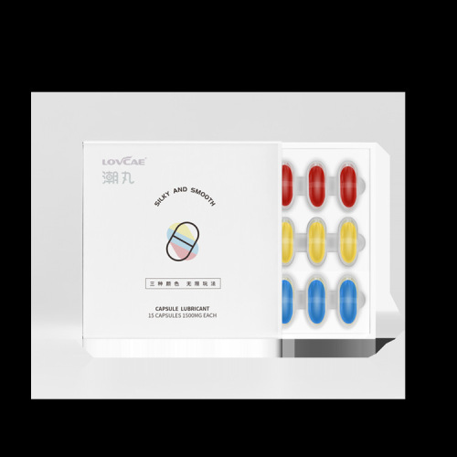 Aiweikang three-color tide pill capsules, couples sex products, vaginal lubricant, sexual intercourse, 15 capsules, female vaginal plug