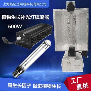 600W High Pressure Sodium Lamp Plant Growth Lamp Plant Fill Light Sodium Lamp Digital Ballast Lamp Three-Piece Set