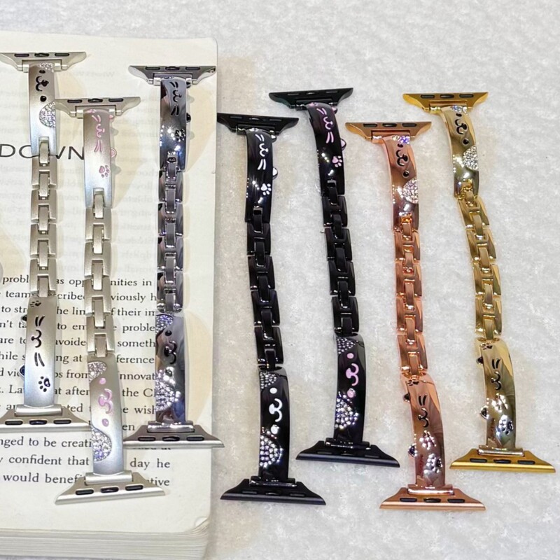 Kitten and Puppy Bracelet Strap Suitable for Apple Watch Applewatch 10Th Generation Senior Female S987 Summer 14mm