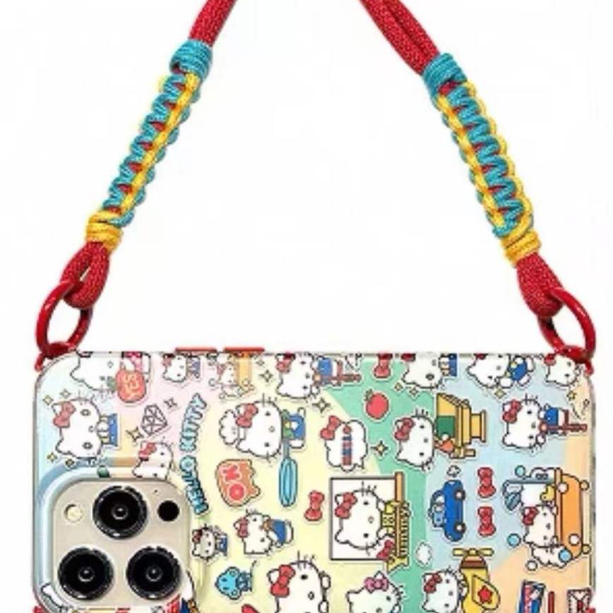 Ilustración de kt de pantalla completa de dibujos animados para iphone15 cuatro esquinas retráctil 16ProMax funda para teléfono móvil Apple 14 femenino 13