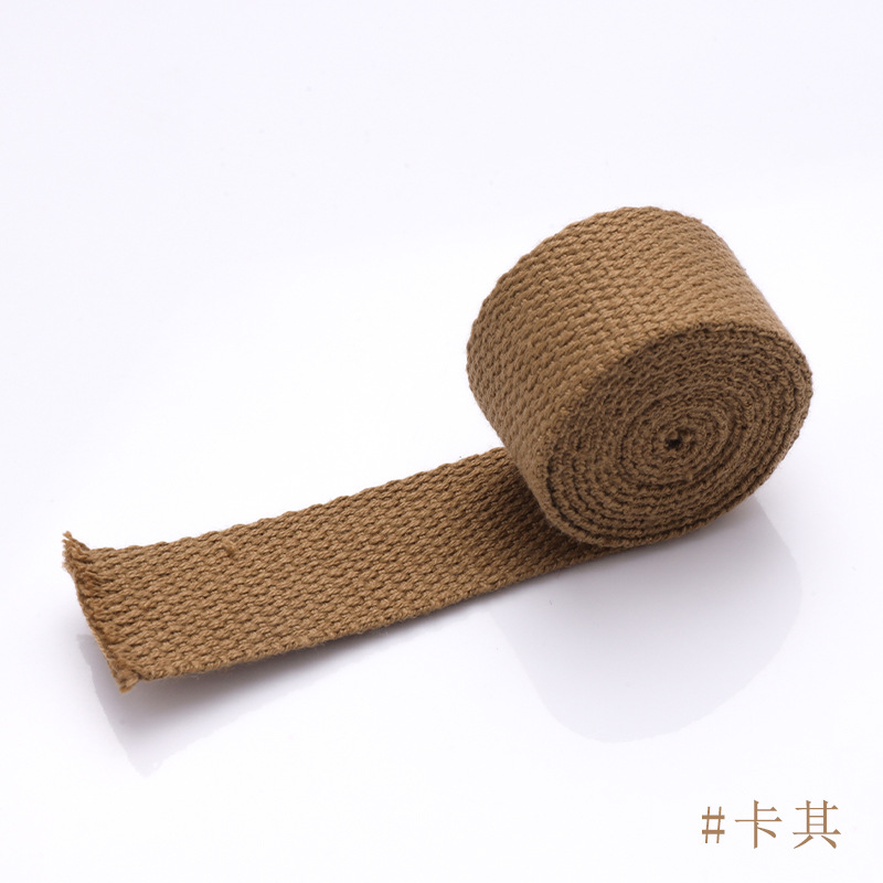 スポット卸売カラフルな無地ポリエステルウェビングベルトキャンバスバッグ荷物ショルダーストラップバンドル梱包ベルトアクセサリー