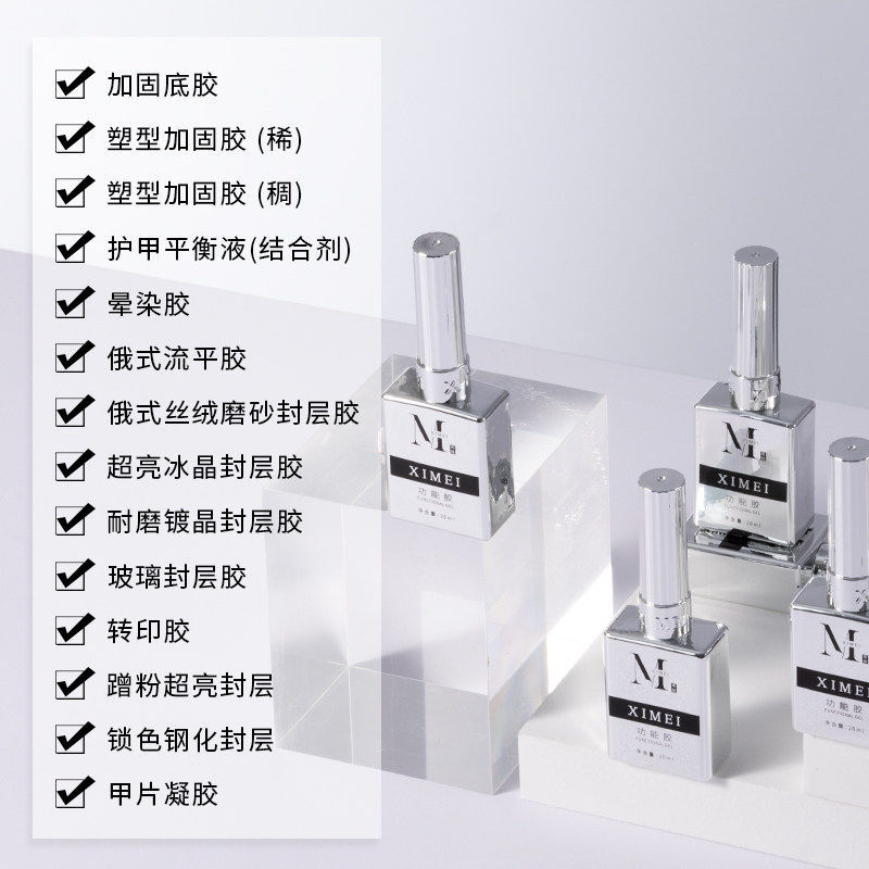 Gel Base Funcional de Refuerzo para Uñas Autonivelante de Larga Duración image 2