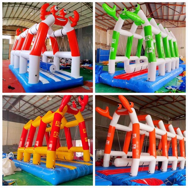 网红秋千大型户外儿童多人摇摆乐园蹦蹦床摆摊广场充气城堡摆地摊