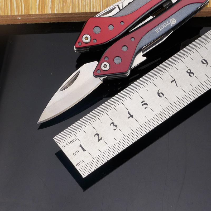 SQT Shunquan 2218 Mini alicates multifunción de autodefensa Mini alicates plegables Cuchillo EDC Equipo de supervivencia al aire libre