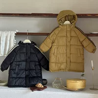 Новые осенне-зимние детские куртки на хлопковой подкладке, утолщенные куртки на хлопковой подкладке средней длины в корейском стиле для мужчин и женщин, куртки для детской одежды, модные
