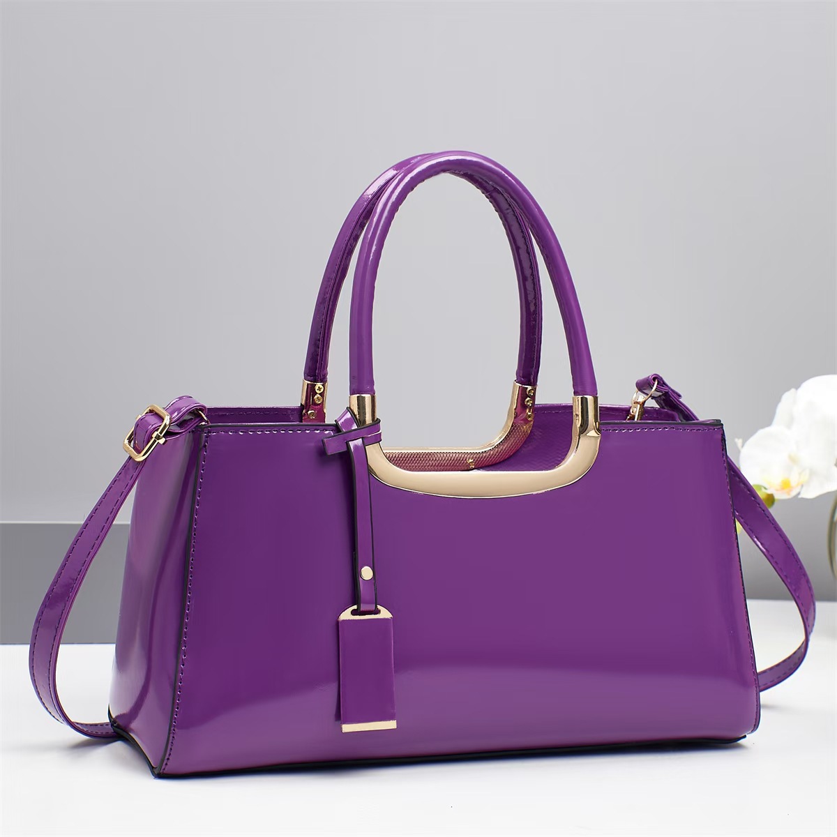 Bolso 2025 nueva moda moda bolso de mujer espejo de alta calidad piel brillante de gran capacidad bolso de hombro bolso de mano image 10