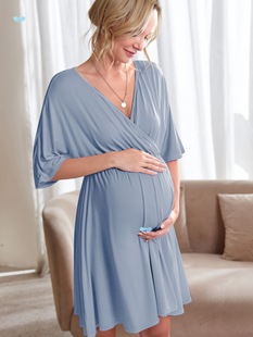 Soft 3 in 1 Mama Labor/Delivery/Hospital Gown Maternity Cross-Border