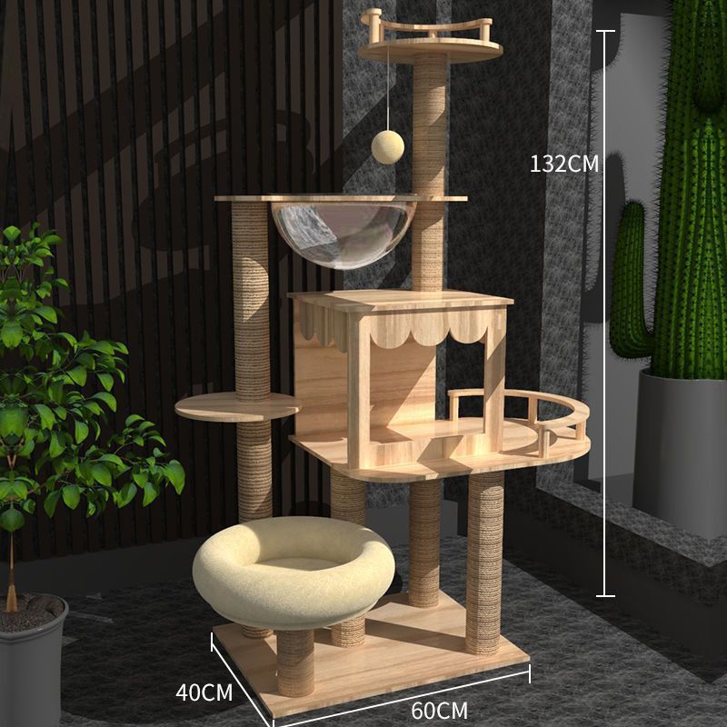 猫クライミングフレーム、大型猫の巣、オールシーズン対応のユニバーサルキャットツリー、トイレ、一体型スペースカプセル、猫スクラッチボード、猫ヴィラ、猫おもちゃ|undefined