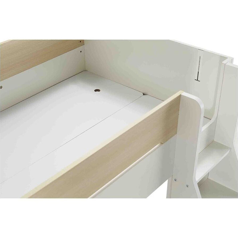 Cama individual simple moderna con escritorio de cama de escalera mecánica cama de combinación de cama infantil integrada cama de almacenamiento multifuncional de apartamento pequeño