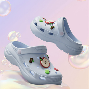 Women's Summer Outer Wear 2025 New Cartoon Thick-Soled Non-Slip Eva Beach Sandals and Slippers