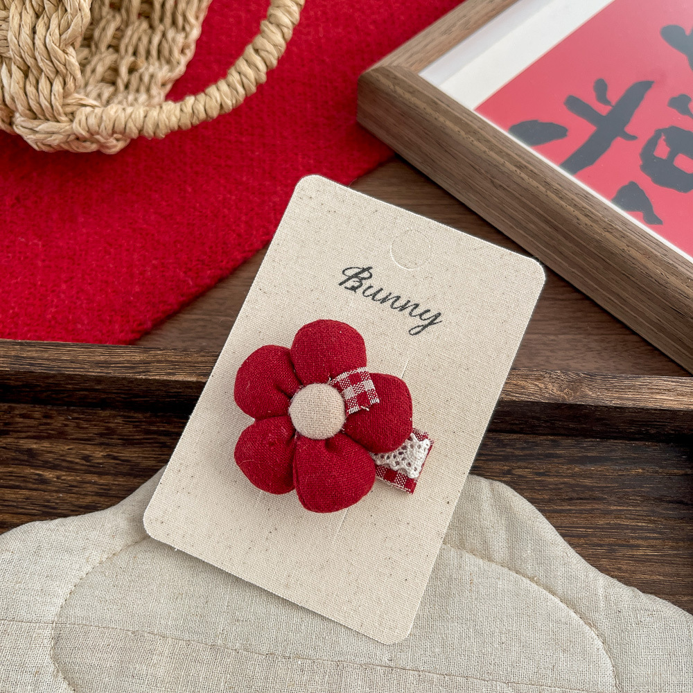 韓国系女子アカデミー風布芸蝶結び星のヘアピン