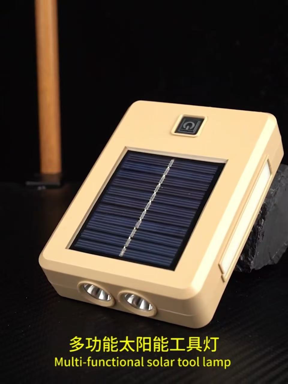 Emergency Strong Light Hand-Cranked Generator Lamp Solar Charging Lighting Multi-Function Rechargeable Flashlight Manufacturer Direct Sale