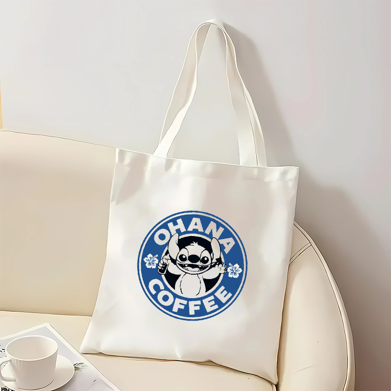 Bolsa de lona de impresión púrpura de pop transfronteriza, bolso de hombro de gran capacidad, portátil perfecto para compras