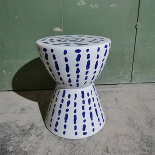 Ceramic Drum Stool Shoe Changing Stool Embroidered Pier Dressing Stool Round Pier Tathagata Ceramic Chair Cool Stool Pier Bath Pier Porcelain Stool Porcelain Pier