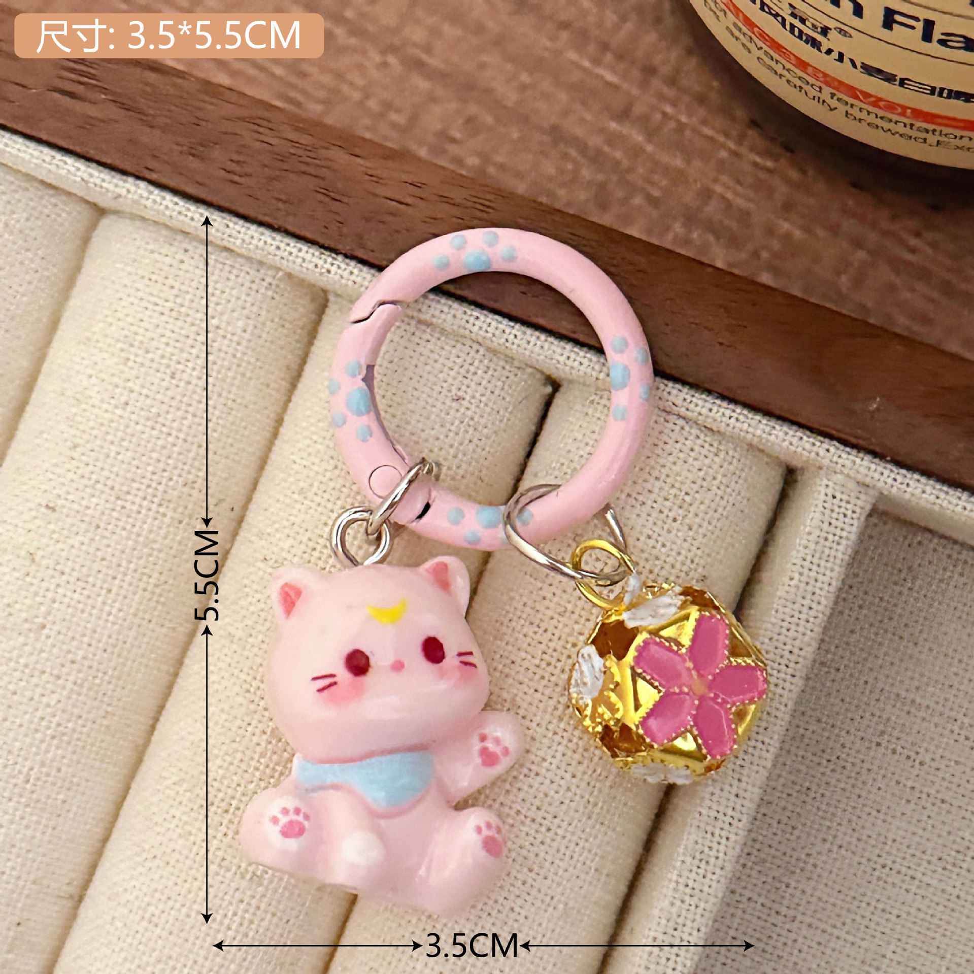 2# Pink-bell Colgante de gatito