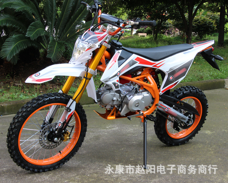 Motorcycle 125Cc Off-Road Mountain Bike, Mid-High Performance Competition Bike, Venue Off-Road Two-Wheel Racing Fuel-Powered Adult Vehicle