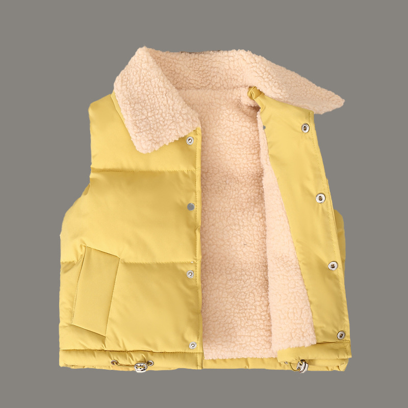 Niños 2023 nuevo polar fleece chaleco niñas Otoño e Invierno chaleco polar superior bebé cálido chaleco desgaste exterior
