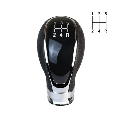 Manufacturer Wholesale Suitable for Baojun 730 Car Manual Transmission Gear Shift Knob Modification Gear Handle Accessories (Cab and accessories) - 5-speed-black-manual-transmission