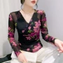 新款修身代发v领上衣