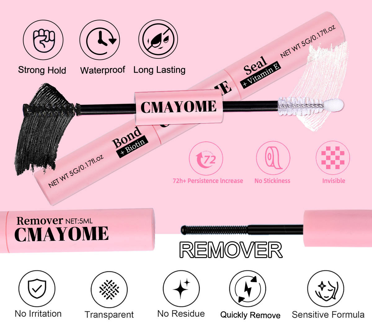 30g Weight Makeup Tool Sets Makeup Tools Types 1 Set Quantity Artificial Fiber Material Solid Color Pattern Casual, Elegant, Lady Style Casual Elegant Lady Solid Color Artificial Fiber Makeup Tool Sets 1 Set 8