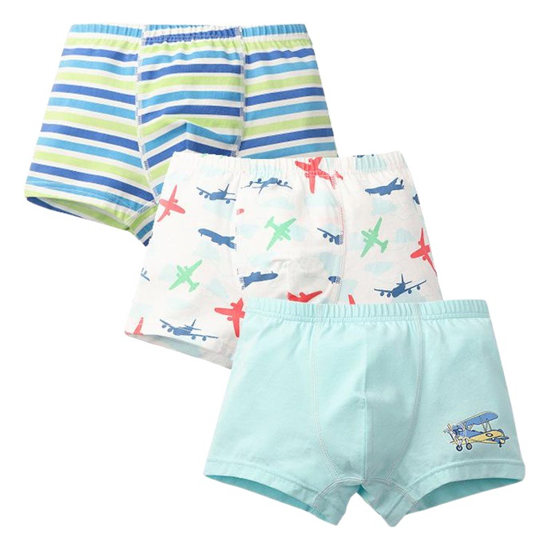 Un tipo de ropa interior de algodón puro para niños dibujos animados dinosaurio niño boxer verano niño pequeño y mediano niño antibacteriano niño cuadrangular al por mayor