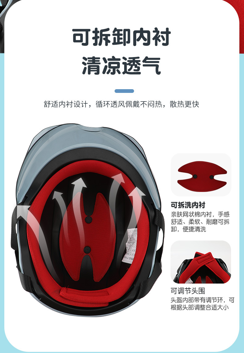 3C Certified Children's Helmet Electric Vehicle Helmet for Girls and Boys 3-12 Years Old Summer Safety Helmet