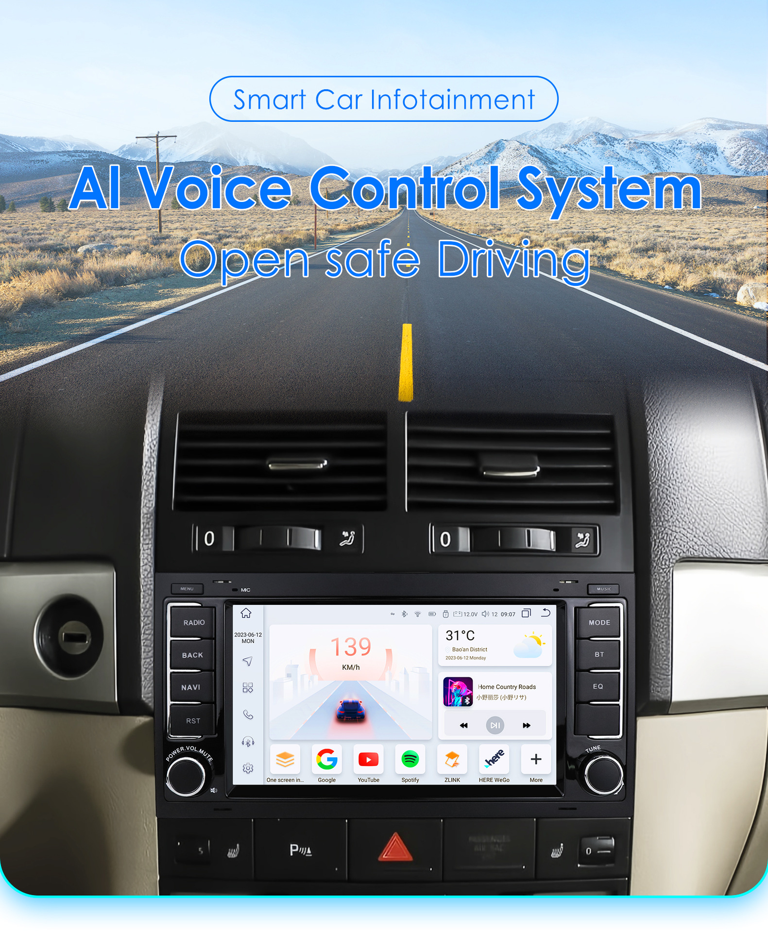 Cross-border models are suitable for Volkswagen Touareg 04-09 large-screen reversing image Android car navigation DVD navigator