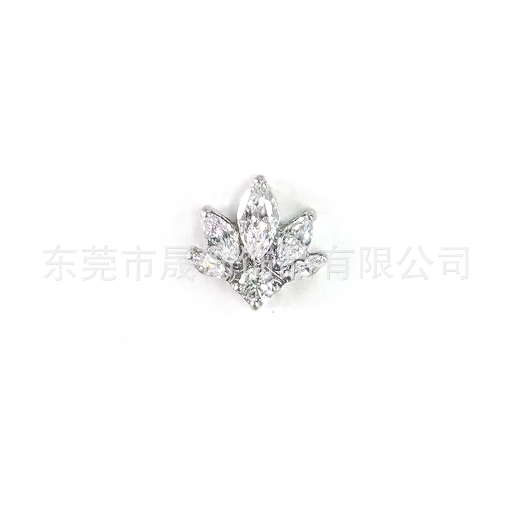 F136 Titanium Alloy 五马眼圆 Zirconia Ear Stud Studded 5A Cubic Zirconia Helix Cartilage Stud G23 Titanium Internal Thread Piercing Jewelry