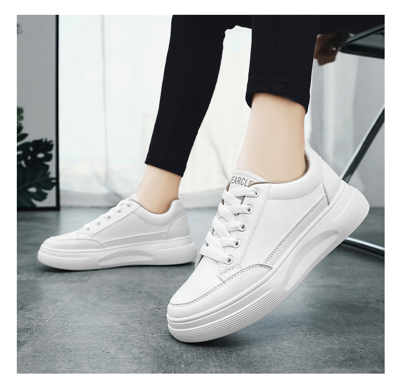 法米姿 秋季新款时尚圆头板鞋运动休闲单鞋