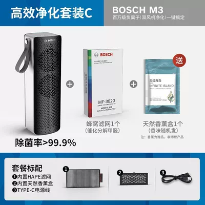 Hava təmizləyiciləri Car Negative Ion Eliminates Tobacco - m3-usb-powered-version-efficient-purification-honeycomb-filter1aromatherapy1