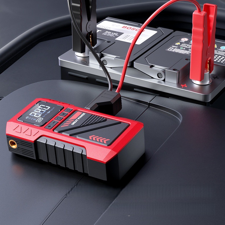 New Cross-Border Model of Vehicle-Mounted Emergency Power Supply All-In-One Device with Lithium Battery Jump Starter and Powerful Air Pump